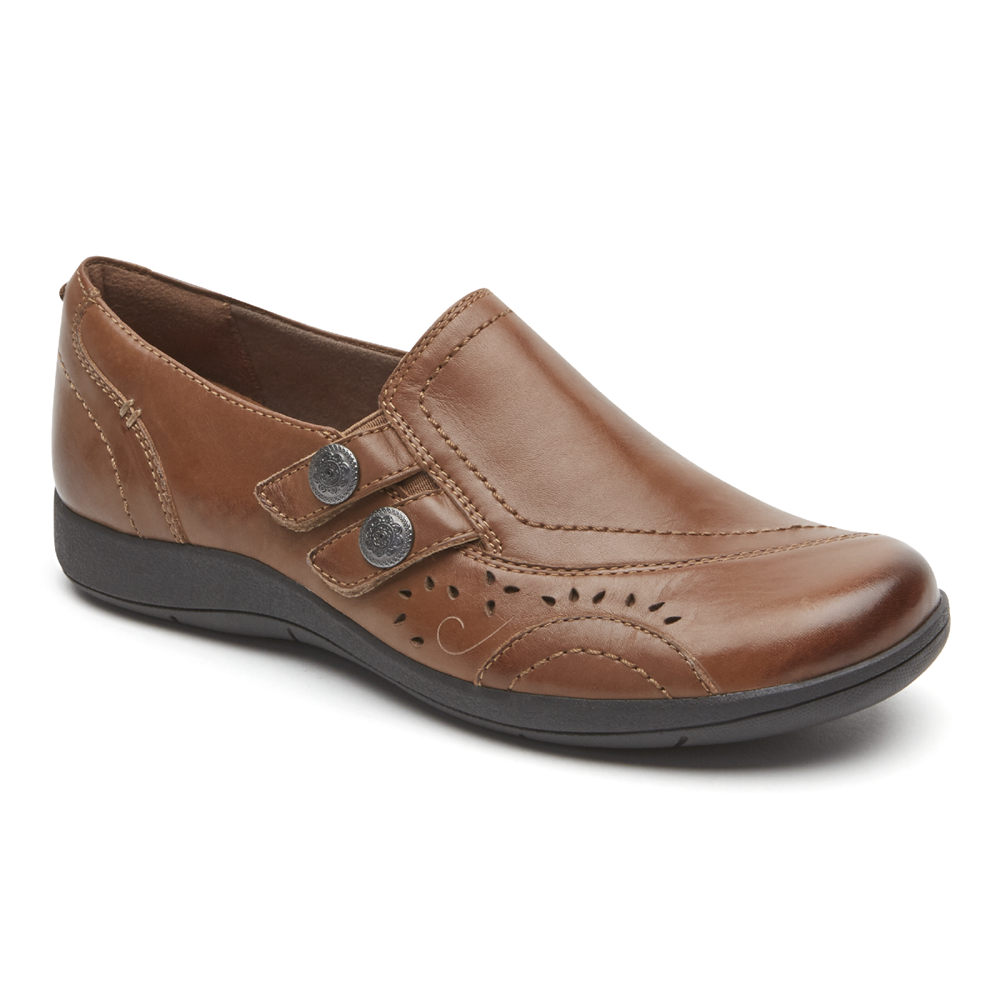 Rockport Womens Slip-On Brown - Daisey - UK 465-TLHPGE